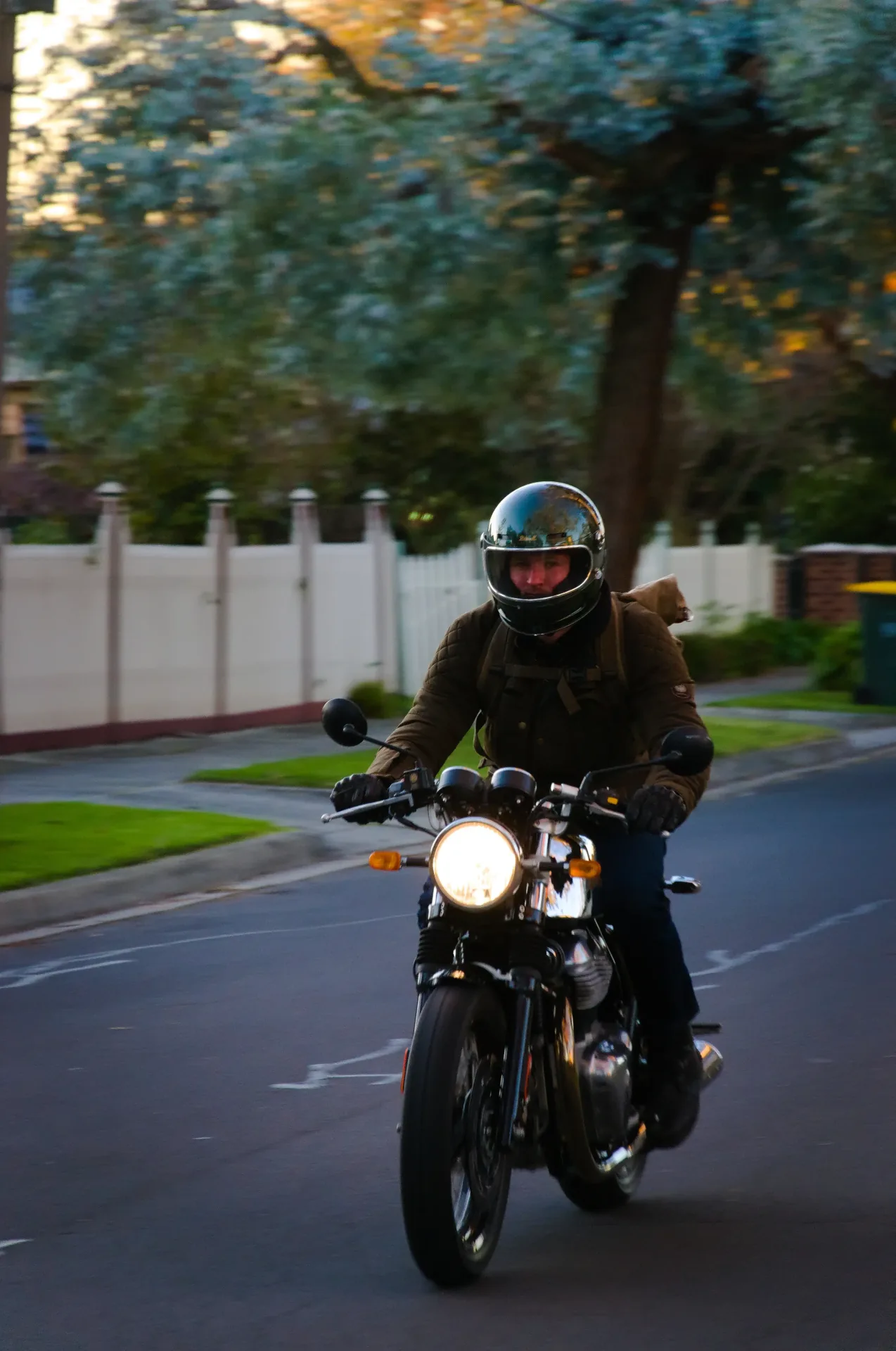 Person on a motorbike
